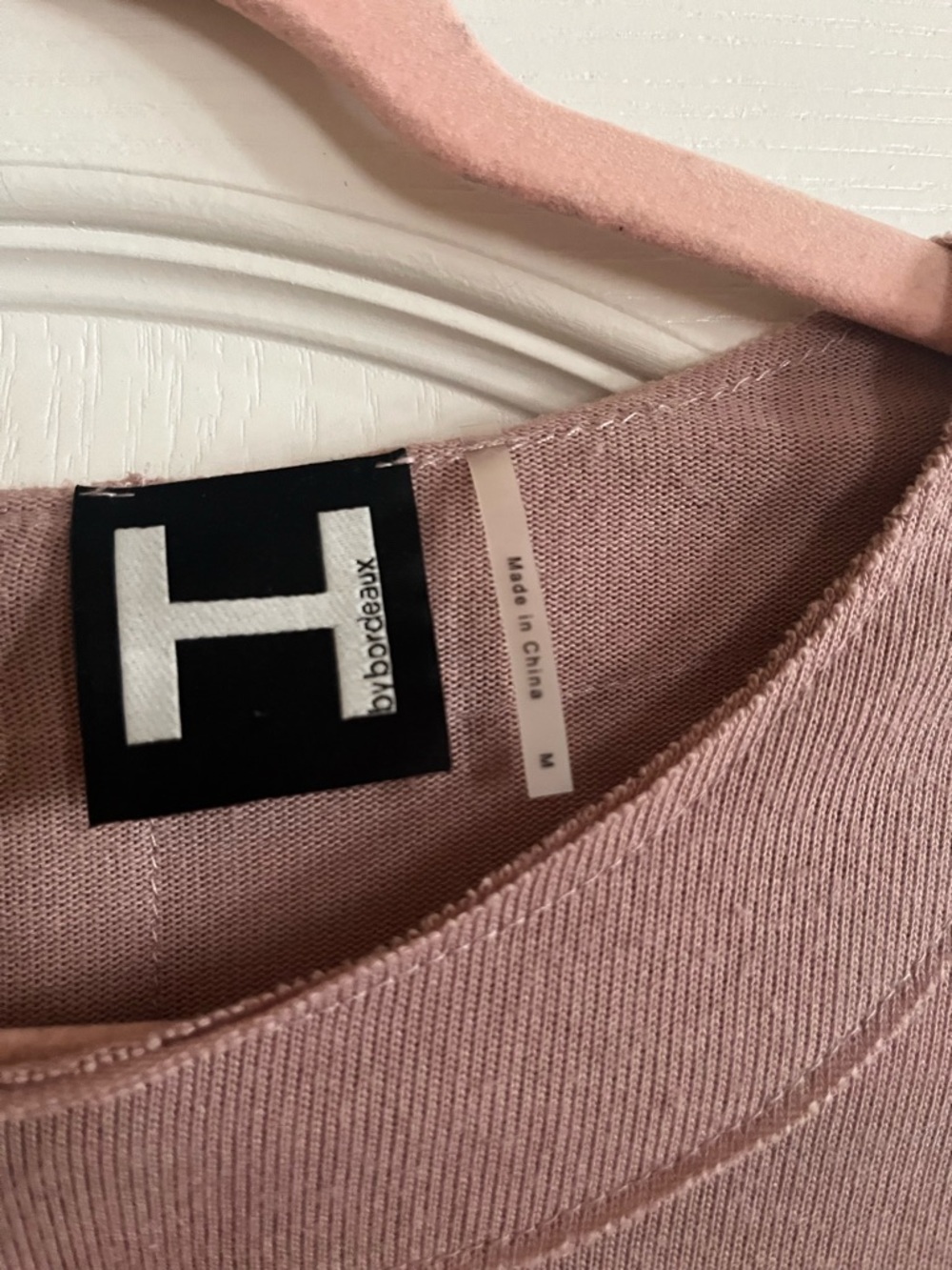 H by bordeaux Dusty Rose Short Sleeve Relaxed Tee - Picture 3 of 3